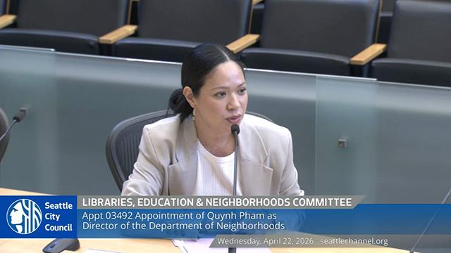 Libraries, Education, and Neighborhoods Committee 4/22/2026 on Explore Videos Page Libraries, Education, and Neighborhoods Committee 4/22/2026