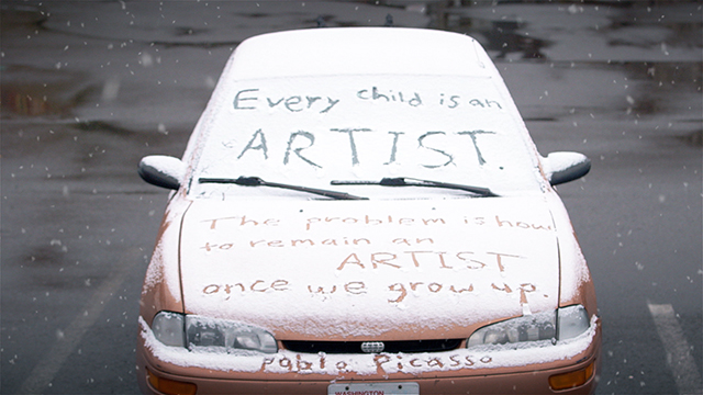 Wise words from Pablo Picasso on Explore Videos Page Wise words from Pablo Picasso