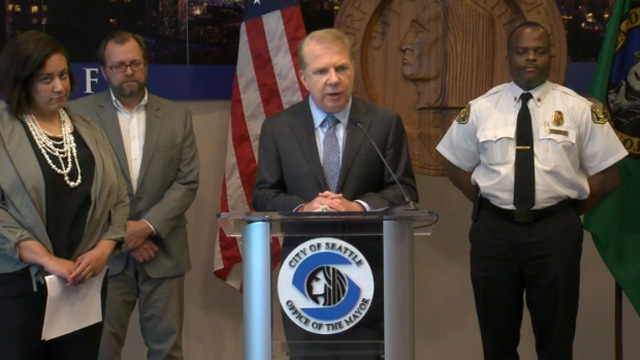 Press Event: Improving public safety and health in the homeless encampment under I-5