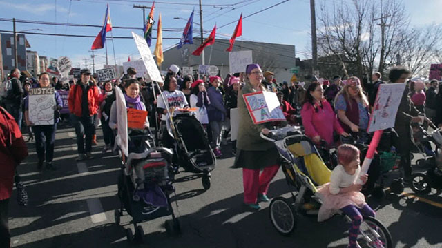 Scenes from the Womxn's March on Seattle