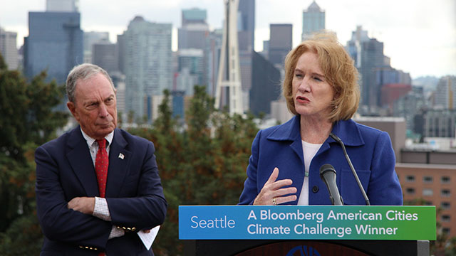Michael Bloomberg names Seattle winner of American Cities Climate Challenge