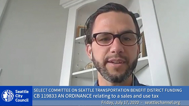 Select Committee on Seattle Transportation Benefit District Funding 7/17/20