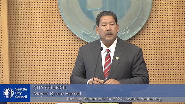 Mayor Bruce Harrell announces his 2025-2026 budget proposal