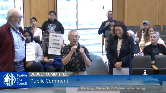 Select Budget Committee Session I 10/30/25 on Explore Videos Page Select Budget Committee Session I 10/30/25