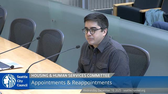 Housing & Human Services Committee 12/10/2025 on Explore Videos Page Housing & Human Services Committee 12/10/2025