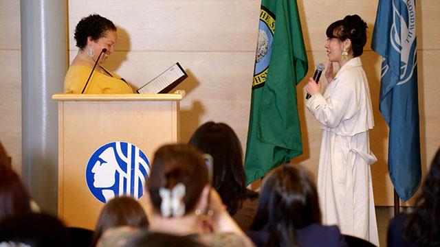 Amy Nguyen took oath to lead Seattle Office of Arts & Culture Amy Nguyen takes office as Director of the Seattle Office of Arts & Culture