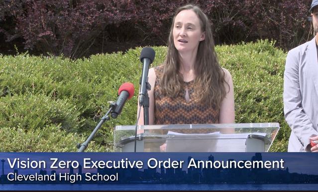 Mayor Wilson to announce Executive Order to accelerate Vision Zero safety work Vision Zero Executive Order Announcement