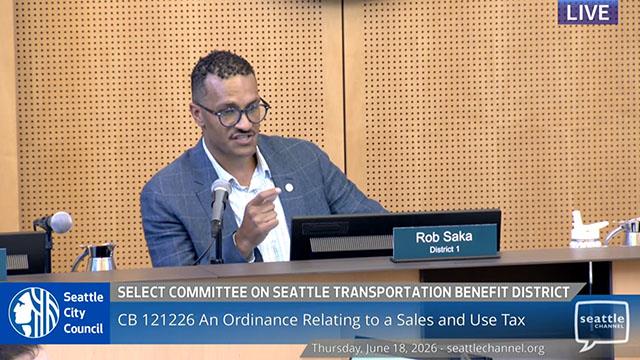 Select Committee on Seattle Transportation Benefit District 6/18/2026 Select Committee on Seattle Transportation Benefit District 6-4-2026